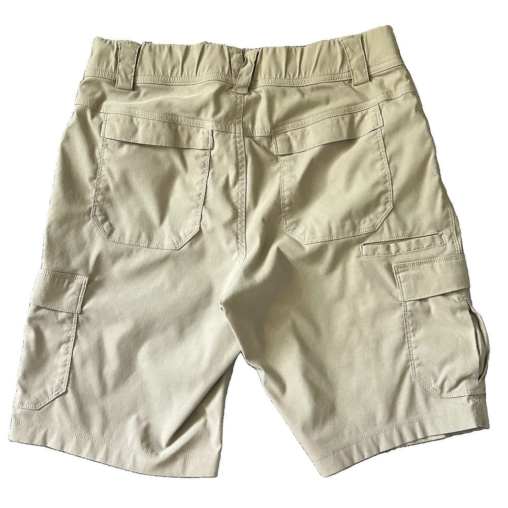 Duluth Trading Co. Dry on the Fly 10" Cargo Shorts Women's 8 Stone Hiking $80 - Picture 5 of 9